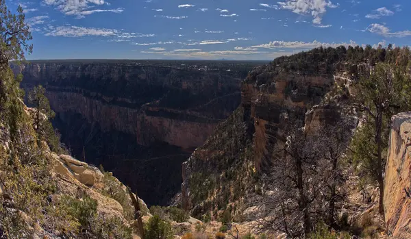 Kilátás Grand Canyon South Rim Arizona Trailview Kilátással West Vista — Stock Fotó