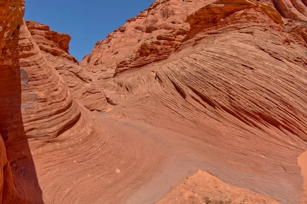 Песчаные Волны Ферри Суэйл Каньоне Рядом Пейджем Аризона — стоковое фото