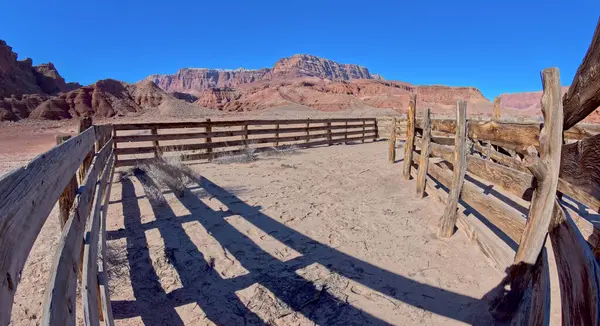 Cattle Corral Lonely Dell Ranch Glen Canyon Recreation Area Arizona — Zdjęcie stockowe