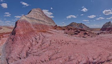 Samanlığın kuzey tarafındaki Little Teepees Petrified Forest Ulusal Parkı Arizona 'da Mesa.