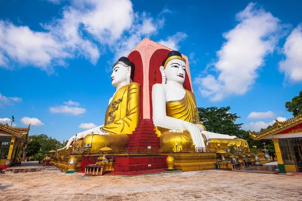 Bago Myanmar Vier Gezichten Van Boeddha Bij Kyaikpun Boeddha — Stockfoto