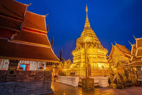 Wat Phra Doi Дойсутхеп Храм Чіанг Май Таїланд — стокове фото