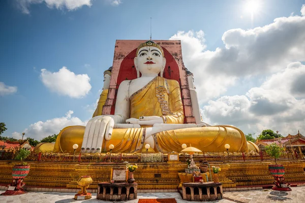 Bago Myanmar Čtyři Tváře Buddhy Kyaikpun Buddha — Stock fotografie