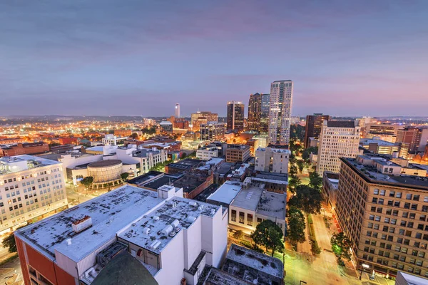 Birmingham Alabama Usa Downtown City Skyline Twilight — Stock Photo, Image