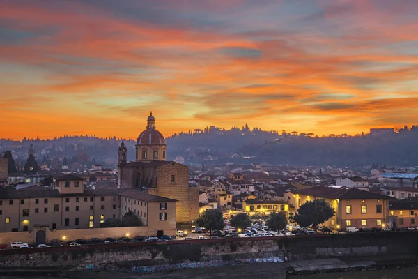 San Frediano Cestello Florens Italien Efter Solnedgången — Stockfoto