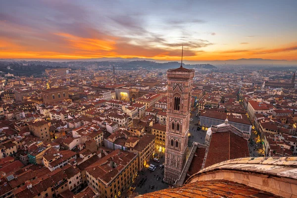 Giottos Bell Tower Florence Italy Dusk — Stock Photo, Image