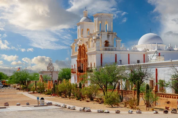 stock image Tucson, Arizona, USA at historic  Mission San Xavier del Bac.