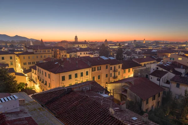 Pisa Tuscany Italy Town Skyline Rooftop View Dawn — Stok fotoğraf