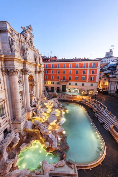 Rome Italy Overlooking Trevi Fountain Twilight — Stock Photo, Image