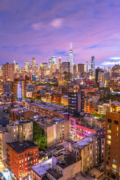 New York New York Stati Uniti Lower Manhattan Vista Panoramica — Foto Stock