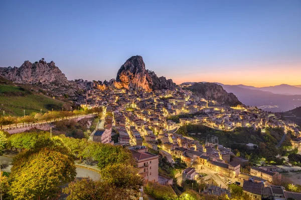 Caltabellota Sicilya Talya Sicilya Tarihi Bir Şehir — Stok fotoğraf