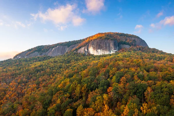 Las Narodowy Pisgah Karolina Północna Usa Looking Glass Rock Sezonie — Zdjęcie stockowe