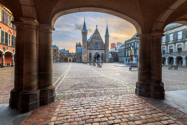 Haag Nizozemsko Ridderzaal Dopoledních Hodinách — Stock fotografie