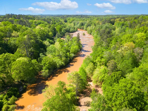 Middle Oconee River Mentre Attraversa Clarke County Georgia Usa — Foto Stock