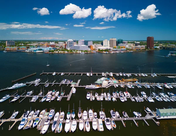 Norfolk Virginia Usa Stadtbild Der Innenstadt Über Dem Elizabeth River — Stockfoto