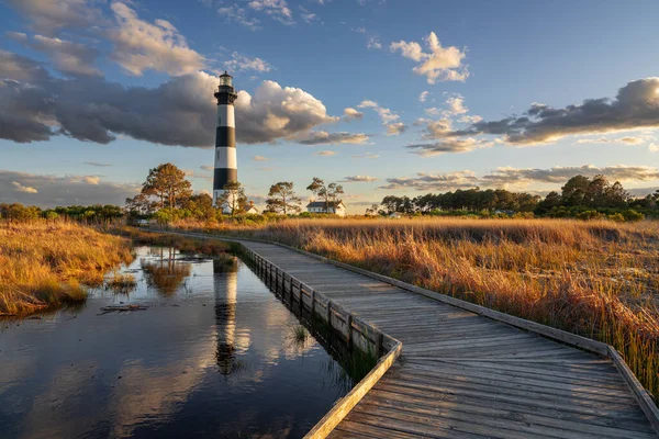 Bodie Island Light Station Outer Banks North Carolina Usa — стоковое фото