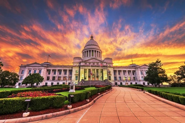 Little Rock Arkansas Usa State Capitol Dusk — Stock Photo, Image