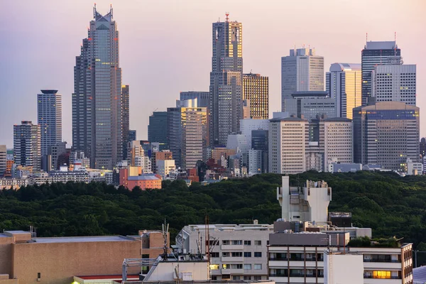 Tokio Japonia Panoramę Miasta Nad Shibuya Kierunku Shinjuku Ward — Zdjęcie stockowe