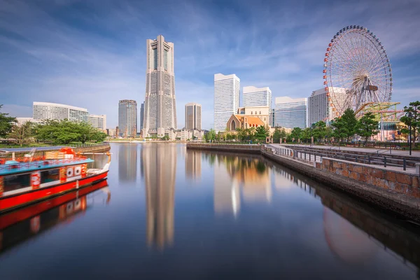 Yokohama Japan Stadtbild Minato Mirai Ufer Bei Tag — Stockfoto