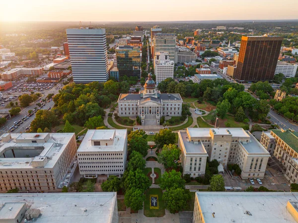 Columbia South Carolina Verenigde Staten Downtown Cityscape Schemering — Stockfoto