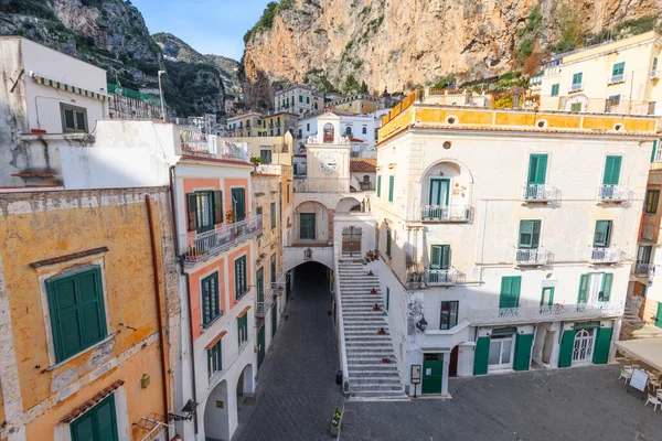 Atrani Itália Vista Cidade Costa Amalfitana — Fotografia de Stock