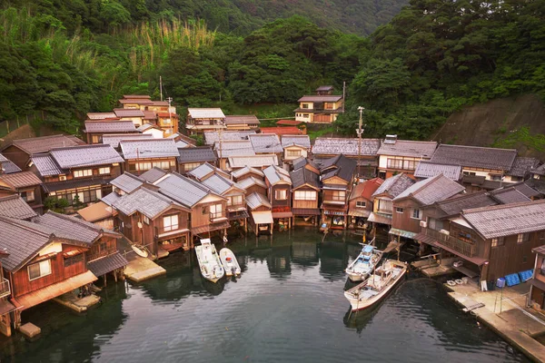 Ine Körfezi Kyoto Japonya Funaya Kayıkhanelerinde — Stok fotoğraf
