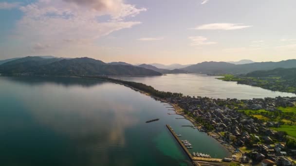 Amanohashidate Kyoto Japonya Kumsala Bakıyor — Stok video