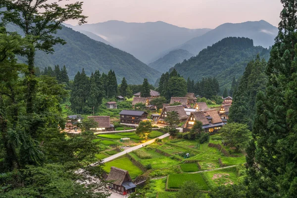 Ainokura Toyama Japonia Odległym Regionie Goyama — Zdjęcie stockowe
