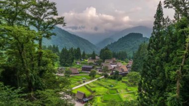 Ainokura, Toyama, Japonya Uzak Gokayama Bölgesi. 