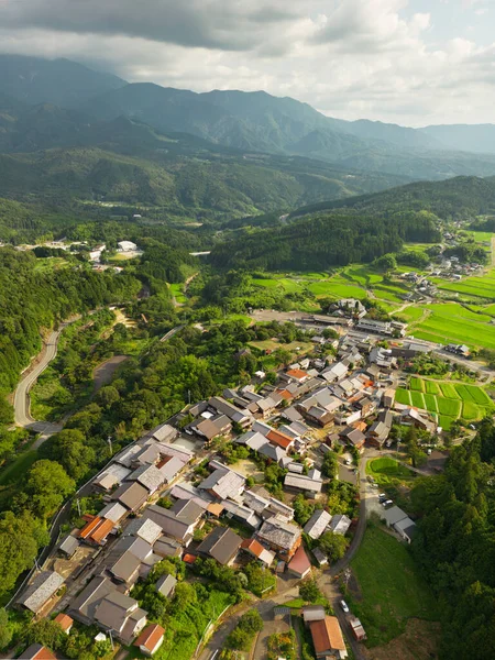 Magome Japonia Dolinie Kiso Latem Wzdłuż Szlaku Nakasendo — Zdjęcie stockowe