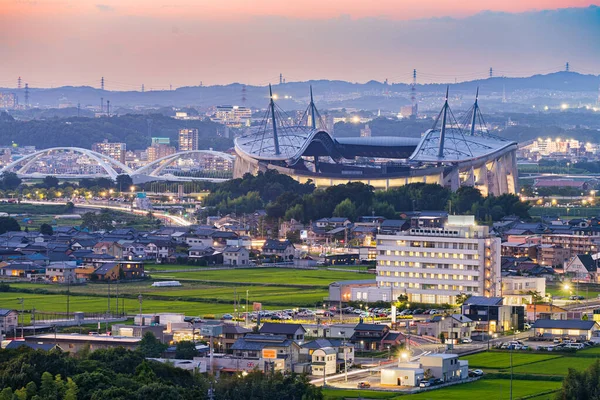 Toyotashi Japan Cityscape Twilight — Stock Photo, Image