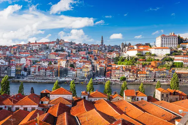 Porto Portugal Old Town Douro River — Stock Photo, Image