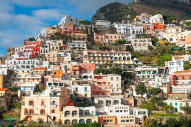 Positano, İtalya Öğleden sonra Amalfi Sahili boyunca.