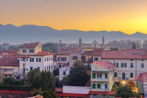 Pisa Tuscany Italy Town Skyline Rooftop View Dawn — Stock Photo, Image