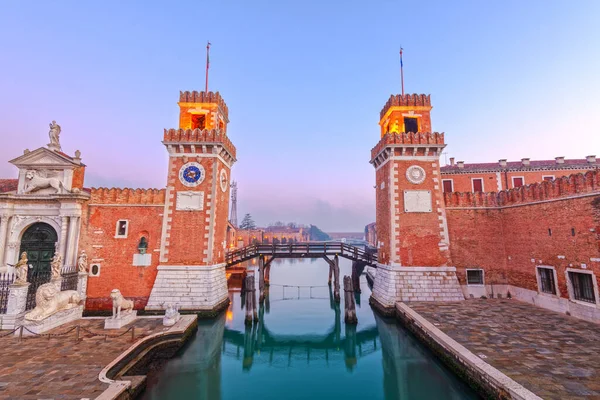 Venedik Talya Sabah Venedik Cephaneliğinde — Stok fotoğraf