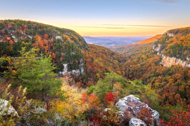 Cloudland Canyon, Georgia, USA autumn landscape at dusk.  clipart