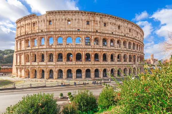 Rom Italien Med Det Antika Colosseum — Stockfoto
