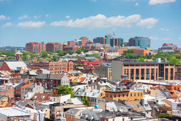 Baltimore Maryland Yhdysvallat Kaupunkimaisema Näkymät Vähän Italia Lähiöissä — kuvapankkivalokuva
