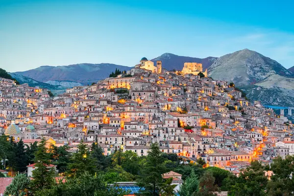 Morano Calabro Italy Hilltop Town Province Cosenza Calabria Region Stock Image