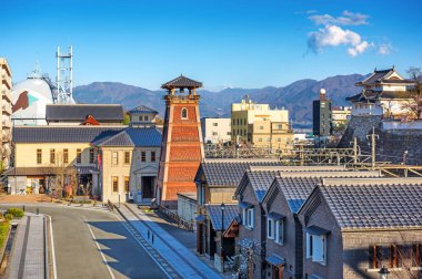 Kofu, Yamashi, Japonya şehir merkezi tarihi binalarla dolu..