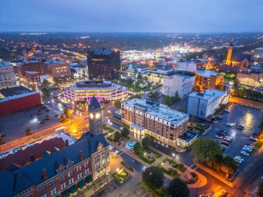 Springfield, Ohio, Blue Hour 'da ABD Kasabası.