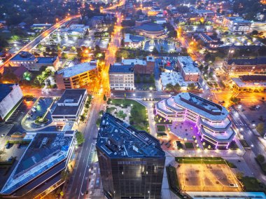 Springfield, Ohio, Blue Hour 'da ABD Kasabası.