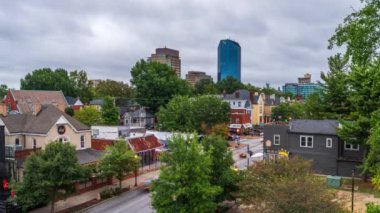 Lexington, Kentucky, ABD şehir merkezi alacakaranlıktan geceye zaman aşımına uğradı.