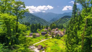 Ainokura, Toyama, Japonya Uzak Gokayama Bölgesi. 