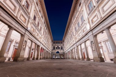 Florence, Italy historic architecture at blue hour.