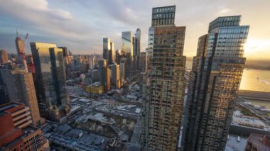 New York, New York, ABD Midtown Manhattan Sunset City.