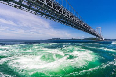 Naruto Whirlpools in the Naruto Strait, Japan. clipart