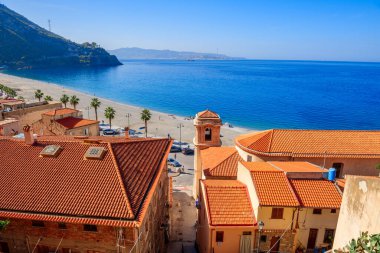 Scilla, İtalya Sahil ve sahil boyunca.