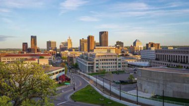 St. Paul, Minnesota, ABD şehir merkezi silüeti.