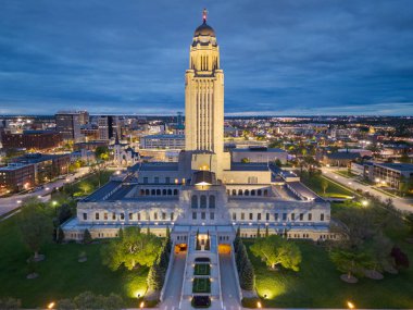 Lincoln, Nebraska, ABD şehir merkezindeki hükümet binasında..